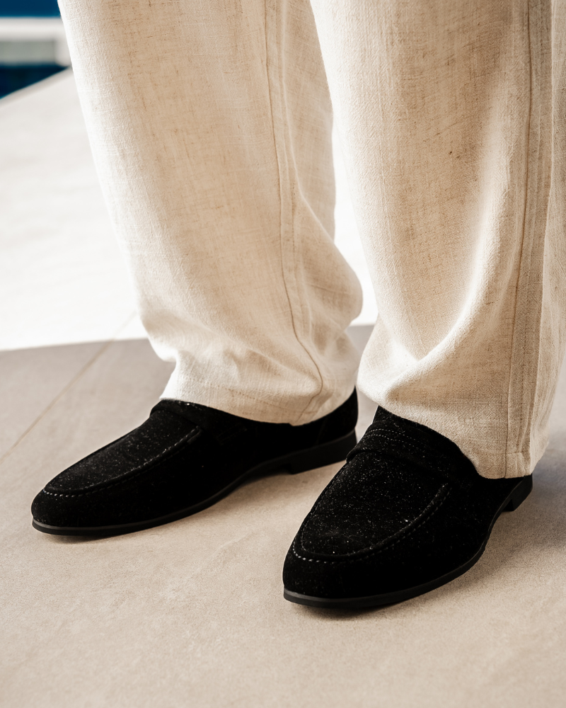 Novae Suede Penny Loafers