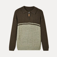 Novae 100% Wool Zip Up Sweater