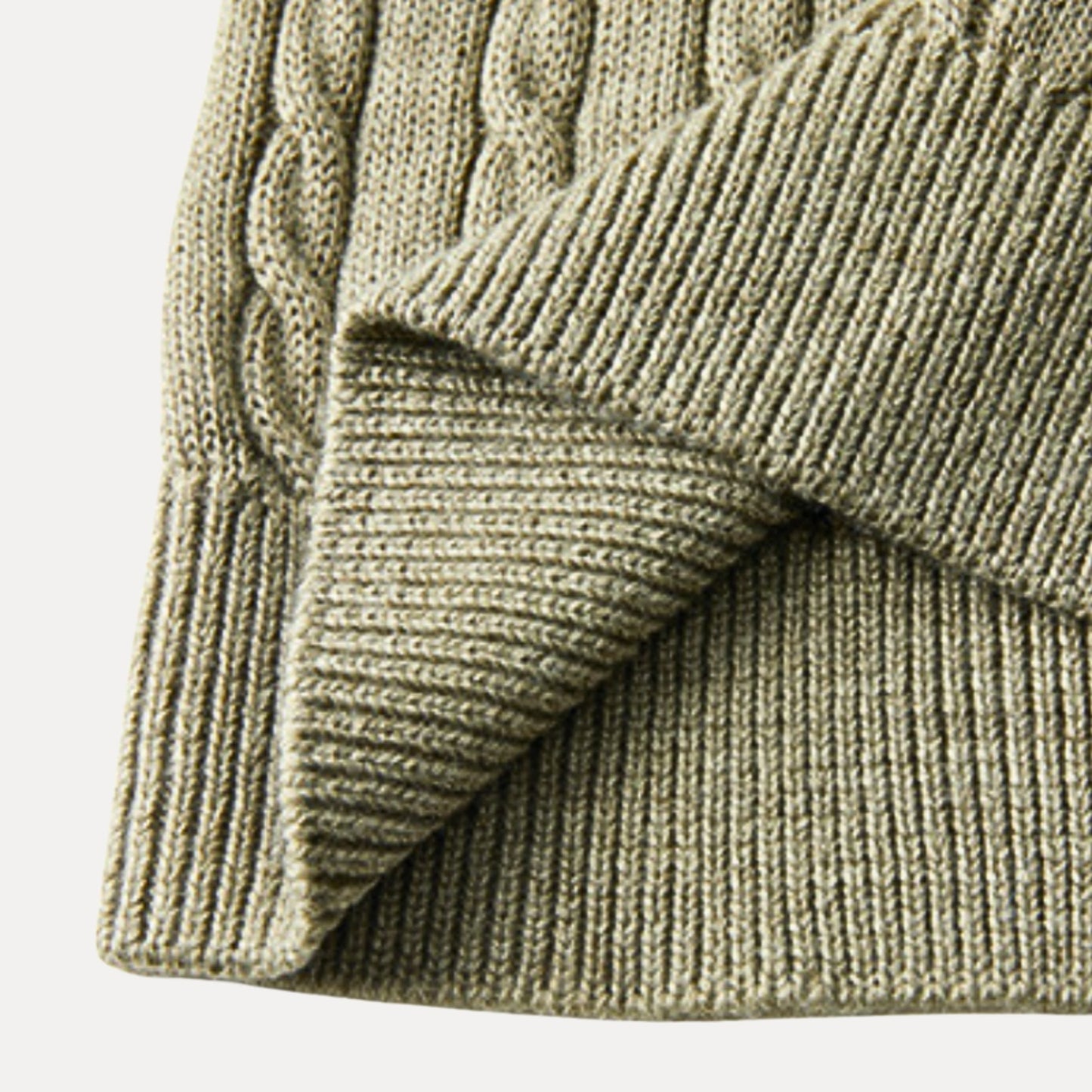 Novae 100% Wool Zip Up Sweater