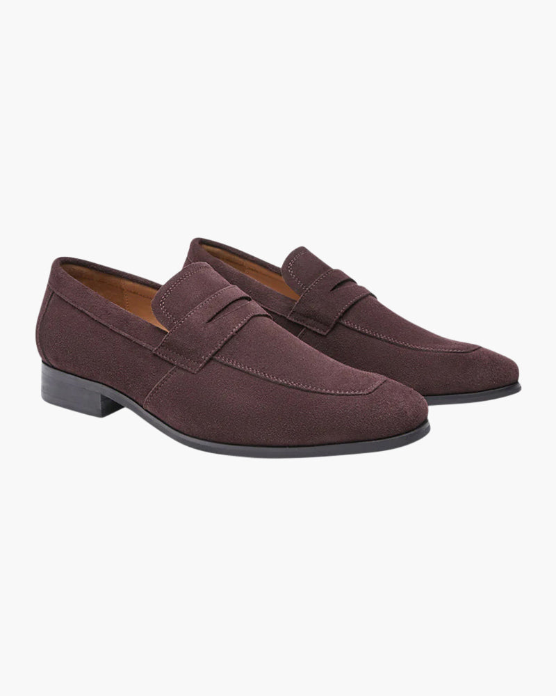 Novae Suede Penny Loafers