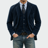 Novae | Conjunto de 2 piezas: Blazer y Chaleco de Terciopelo